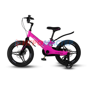 Велосипед 16'' Maxiscoo SPACE Deluxe, цвет Ультра-розовый Матовый