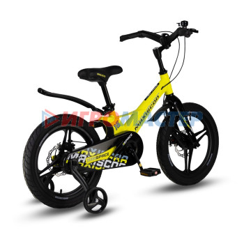 Велосипед 16'' Maxiscoo SPACE Deluxe, цвет Желтый Матовый