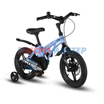 Велосипед 14'' Maxiscoo COSMIC Deluxe Plus, цвет Небесно-Голубой Матовый