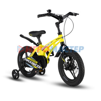 Велосипед 14'' Maxiscoo COSMIC Deluxe Plus, цвет Желтый Матовый