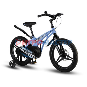 Велосипед 18'' Maxiscoo COSMIC Deluxe, цвет Небесно-Голубой Матовый