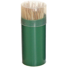 Зубочистки 75-80шт "Классические" в пластиковой банке, цвет микс, высота 6,8см, диаметр 2,5см