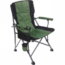Кресло складное с подлокотниками до 120кг 64*53*90 см зеленое