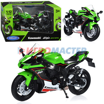 Коллекционные модели Мотоцикл 1:12 Kawasaki Ninja ZX-10R, зеленый