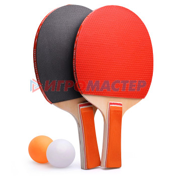 Бадминтон Набор для настольного тенниса 00-3722 (2 ракетки, 2 мяча) на блистере
