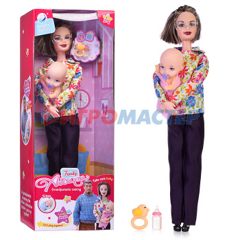 Куклы аналоги Барби Кукла A636 &quot;Счастливая семья&quot; в коробке