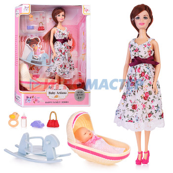 Куклы аналоги Барби Набор кукол A625 &quot;Мама и малыш&quot; в коробке
