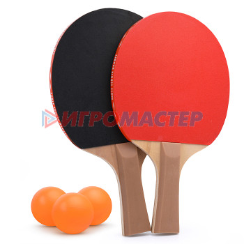 Бадминтон Набор для настольного тенниса 00-3719 (2 ракетки, 3 мяча) на блистере