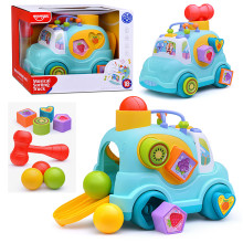 Развивающая игрушка HE0547 &quot;Машина-Сортер&quot; в коробке (цвет мятный)