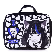 Папка - сумка &quot;Аниме. I love cats&quot; Формат - А4, боковина - 75 мм. Предназначена для хранения аль