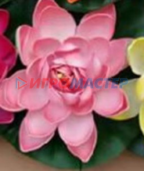 Растения и фигуры водоплавающие Растение водоплавающее "Кувшинка Розитта" d-13см нежно-розовая