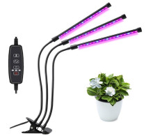 Светильник "ФИТО" для растений и рассады "ECO" 11*8*64 см 72 LED USB на прищепке, тройной