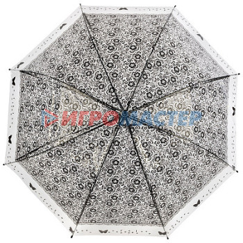 Зонт-трость полуавтоматический 90см "BASIC" черный
