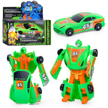 Робот 168-68 Q40 трансформирующийся в машину, зеленый, в коробке