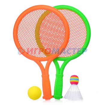 Бадминтон Набор теннисных ракеток 87976-QP1 (2 ракетки, 1 мяч, 1 валан) 