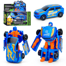 Робот 168-68 Q43 трансформирующийся в машину, синий, в коробке
