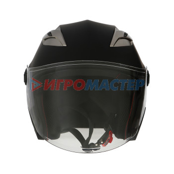 Шлем открытый с двумя визорами, размер XXL (61), модель - BLD-708E, черный матовый