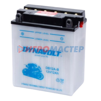 Аккумулятор Dynavolt DB12A-B, 12V, DRY, прямая, 135 А, 134 х 80 х 160
