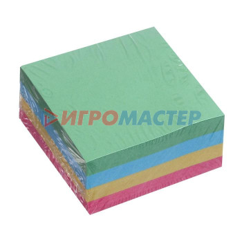 Блоки для записей с клеевым краем Блок с липким краем 51 мм х 51 мм, 250 листов, пастель, 4 цвета