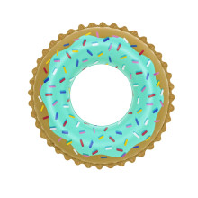 Круг для плавания 91 см Sweet Donut Bestway (36300)