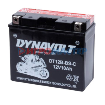 Аккумулятор Dynavolt DT12B-BS-C, 12V, AGM, прямая, 110 А, 150 х 69 х 130