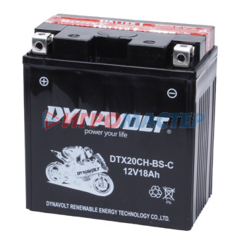 Аккумулятор Dynavolt DTX20CH-BS-C, 12V, AGM, прямая, 240 А, 150 х 87 х 161