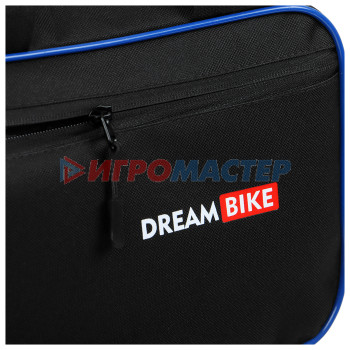 Велосумка под раму, р-р 41х19х5 см, цвет черный/синий, DREAM BIKE