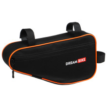 Велосумка под раму, р-р 32х16х5 см, цвет черный/оранжевый DREAM BIKE