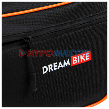 Велосумка под раму, р-р 32х16х5 см, цвет черный/оранжевый DREAM BIKE