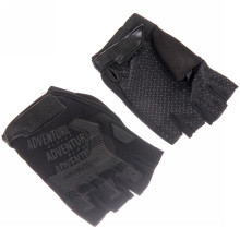 Перчатки туристические черные без пальцев KF75