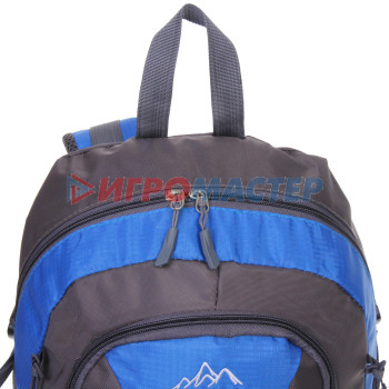 Рюкзак туристический 35л, цвет сине-серый 22002