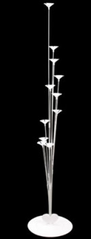 Надувные шары Подставка для шаров "Каскад" (основа, 11 палочек с держателями) 97*40*65 см, белый