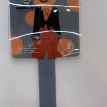Зеркало косметическое "ИМАНИ - ЭФФЛОДИ", микс 4 дизайна, 23,4*12см (PVC подвес)