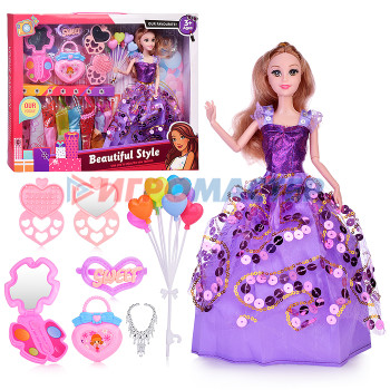Куклы аналоги Барби Кукла 605-1 &quot;Линда&quot; с аксессуарами, в коробке