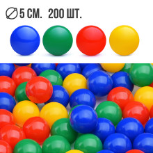 Набор шариков 200шт., (d=5cm)
