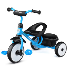 Велосипед трехколесный Rocket, колеса EVA 10&quot;/8&quot;,  цвет голубой