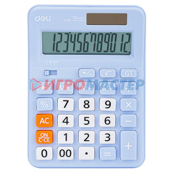 Калькуляторы Калькулятор настольный, синий 12-разр.