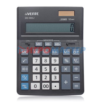 Калькуляторы Калькулятор настольный DD-8812, 155x205x35 мм, 12 разрядный, двойное питание, двойная памя
