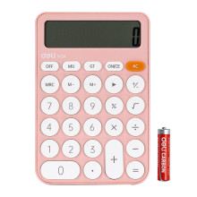 Калькулятор настольный, розовый 12-разр.