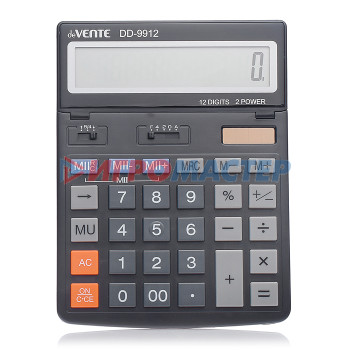 Калькуляторы Калькулятор настольный DD-9912, 154x203x25, 12 разрядный, большой экран, подъемный дисплей