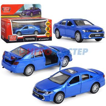 Коллекционные модели Машина металл Toyota Camry 12 см, (двери, багаж, синий) инерц., в коробке