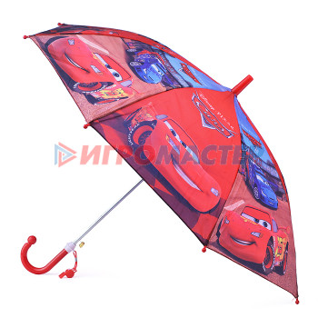 Зонты детские Зонт детский &quot;Тачки&quot; r-45см, ткань, полуавтомат