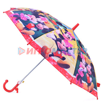 Зонты детские Зонт детский &quot;Микки маус&quot; r-45 см, ткань, полуавтомат