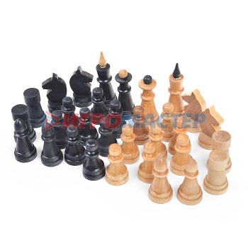 Шахматы, нарды, шашки Шахматные фигуры обиходные деревянные &quot;Объедовские&quot; в пакете