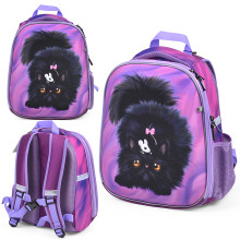 Рюкзак каркасный &quot;Черный кот&quot; формованный из полимеров, материал: нейлон, полиэстер, полноцветна