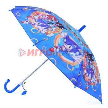 Зонты детские Зонт детский &quot;Соник&quot; r-45см, ткань, полуавтомат