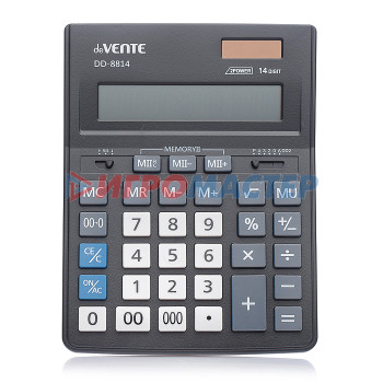 Калькуляторы Калькулятор настольный DD-8814, 155x205x35 мм, 14 разрядный, двойное питание, двойная памя