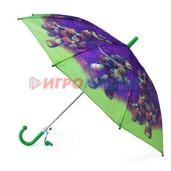 Зонты детские Зонт детский &quot;Черепашки-ниндзя&quot; r-45см, ткань, полуавтомат