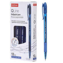 Ручка шариковая Q.line Синяя 0,7мм с колпачком и клипом игольч .пишущ. узел чернила н