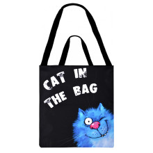 Сумка-шоппер &quot;Синие коты Cat in the bag&quot; (35*40 см.)  худ. Зенюк